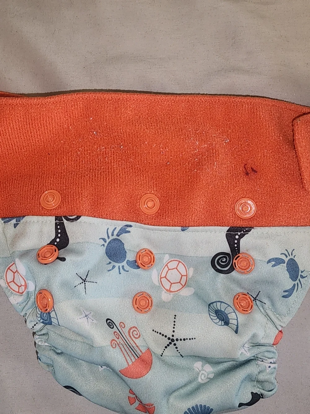 Reusable Blue Kids Cloth Diaper Cover - Unsigned Brand